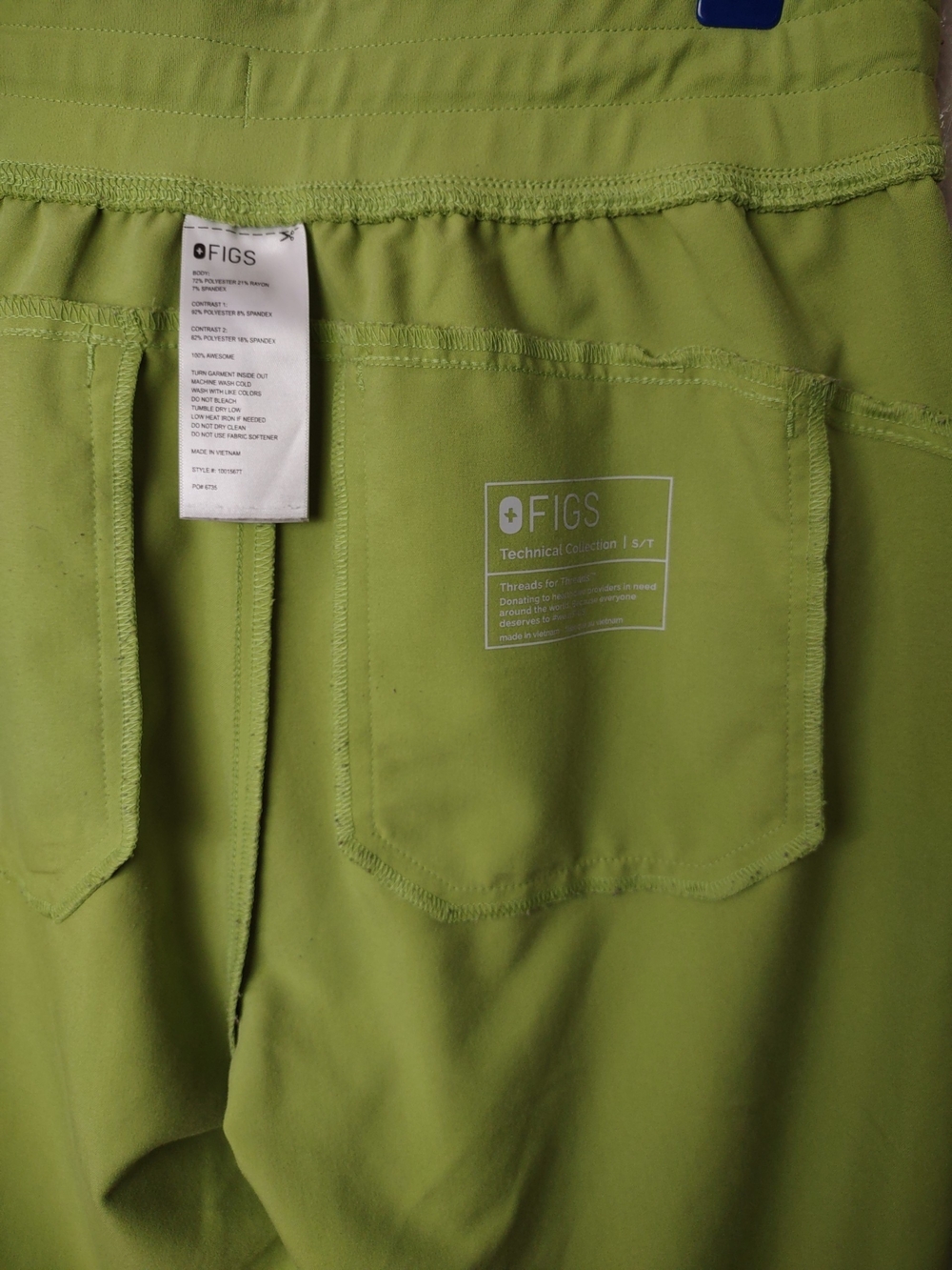 Figs Matcha High Waisted Isabel Wide Leg - Picture 4 of 4